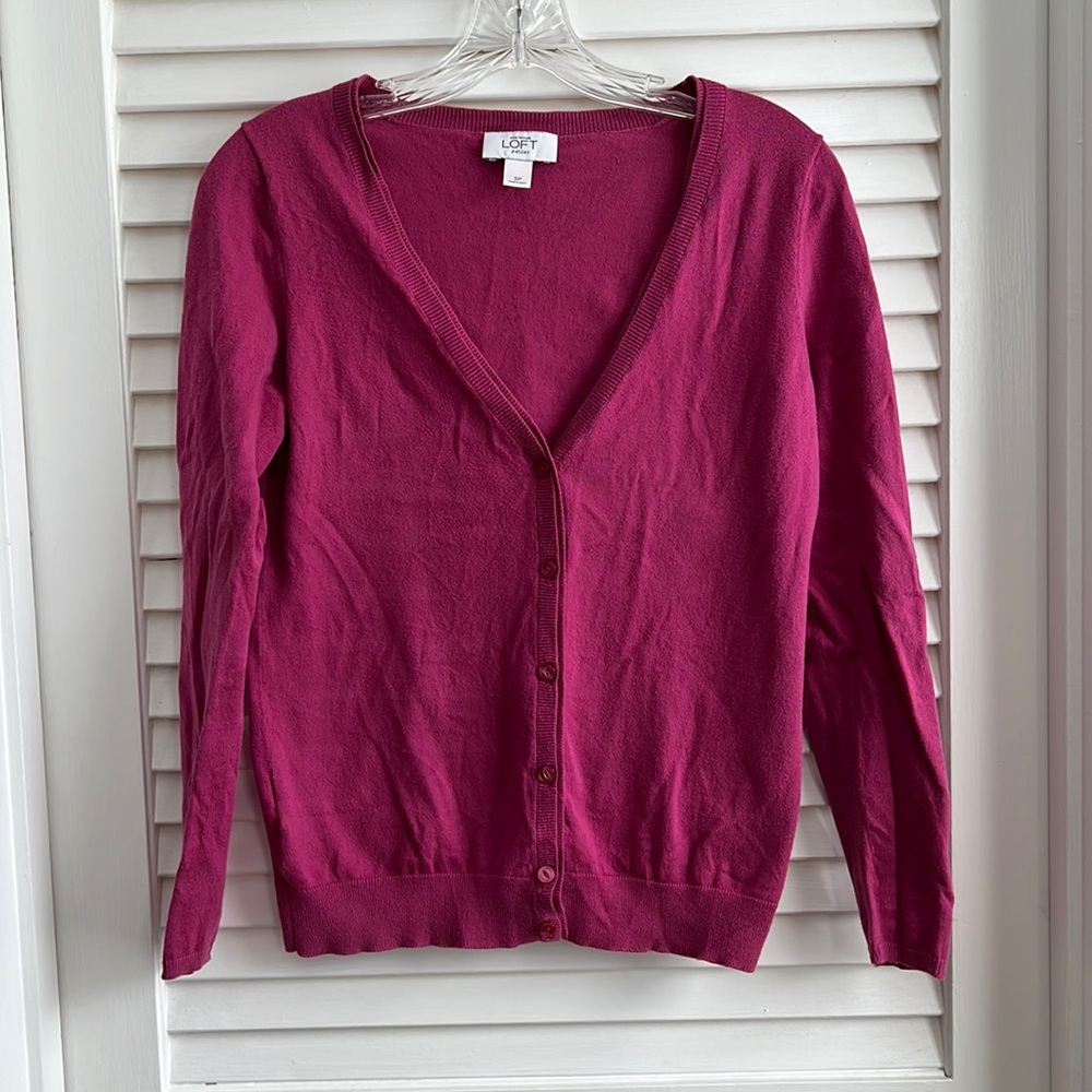 Dusty pink cardigan - Loft Petites size small. Great condition!